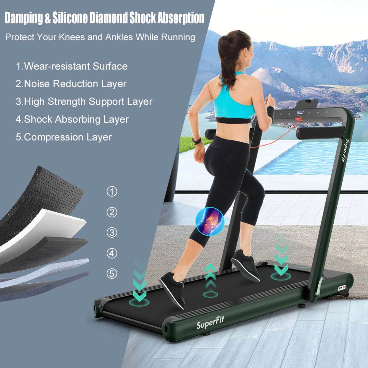 2 in 1 Folding Treadmill A51497