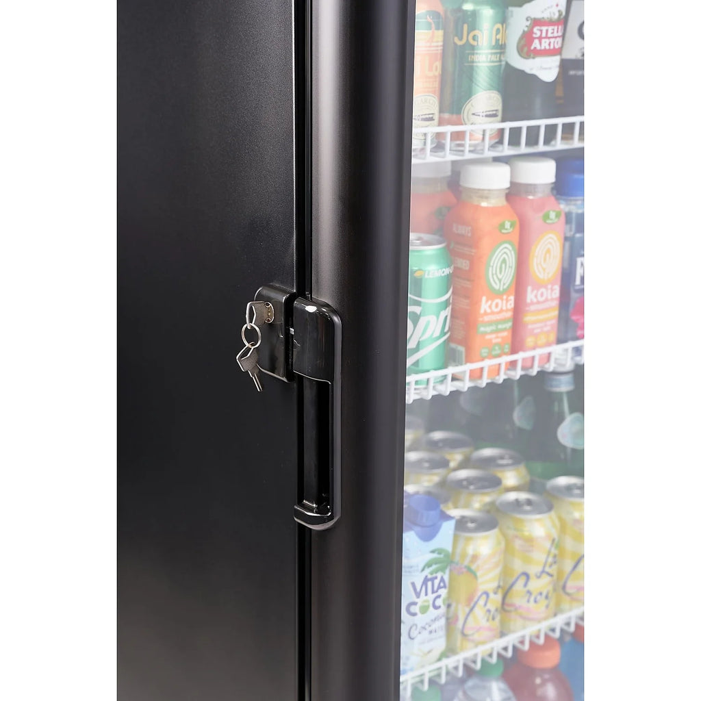9.0 cu. ft Single Door Commercial Refrigerator Beverage Cooler in Silver W8809