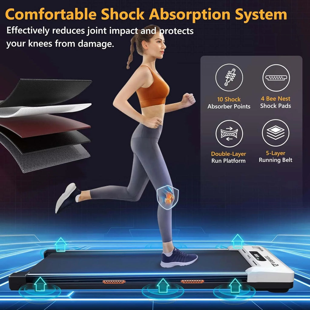 Under Desk Treadmill 2 in 1 Black P984396
