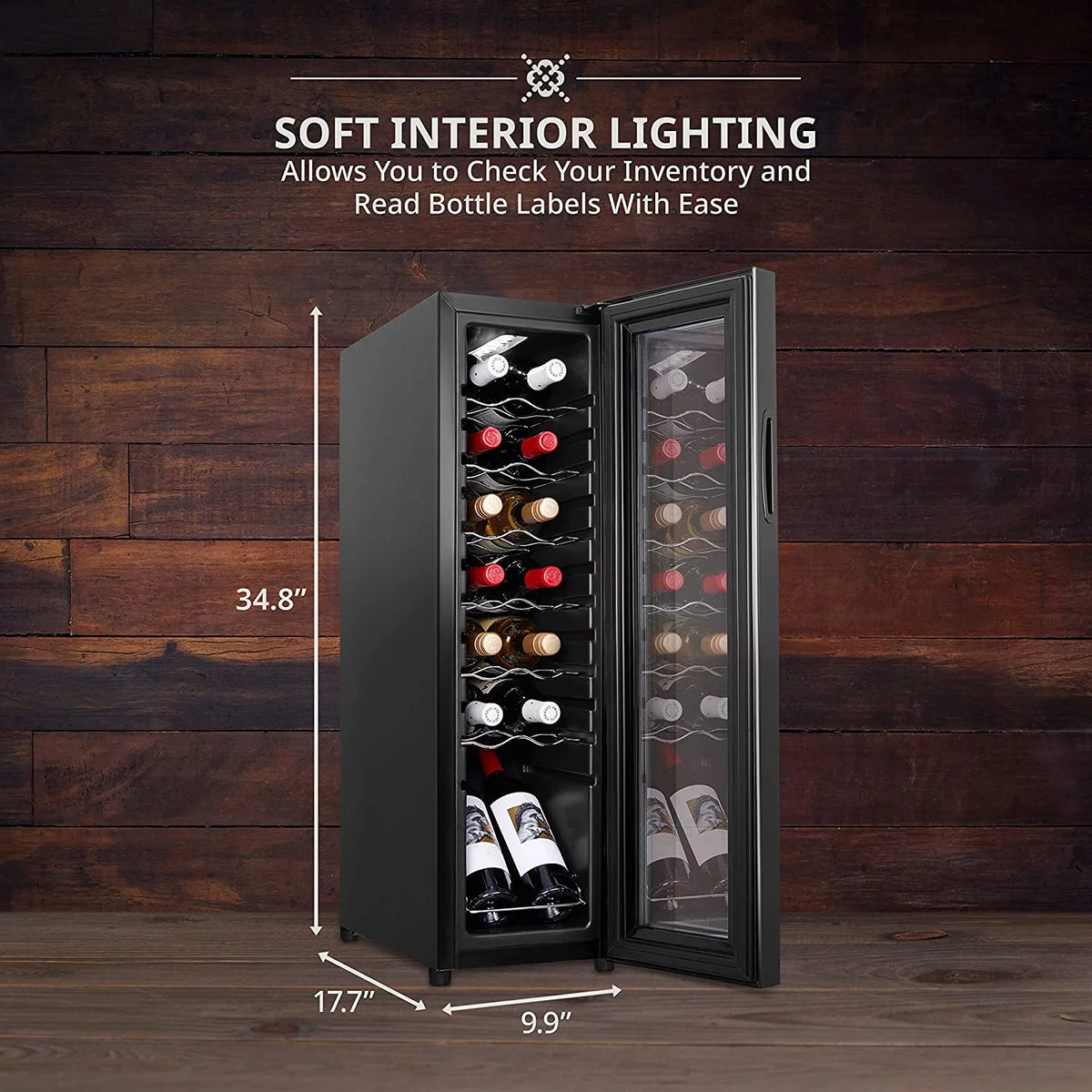 14-Bottle Wine Cooler with Lock Y5155
