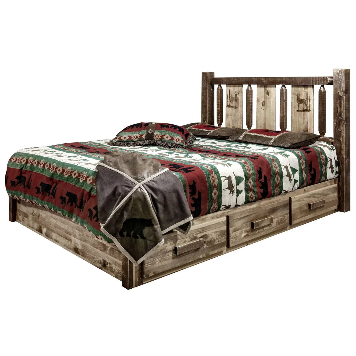 California King Platform Bed with Storage Z679528