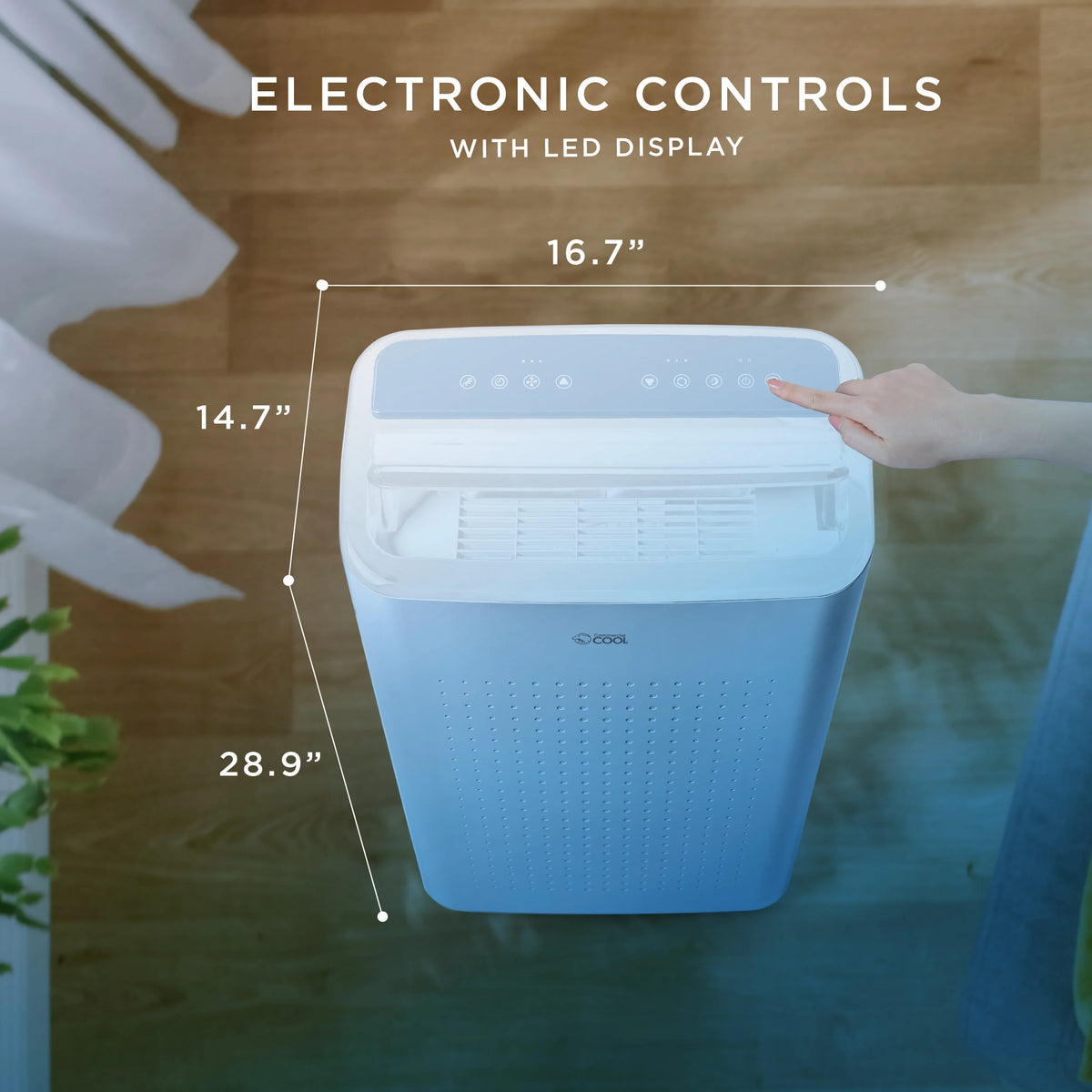 Portable Air Conditioner Dehumidifier & Fan 6,350 BTU Light Blue V5688