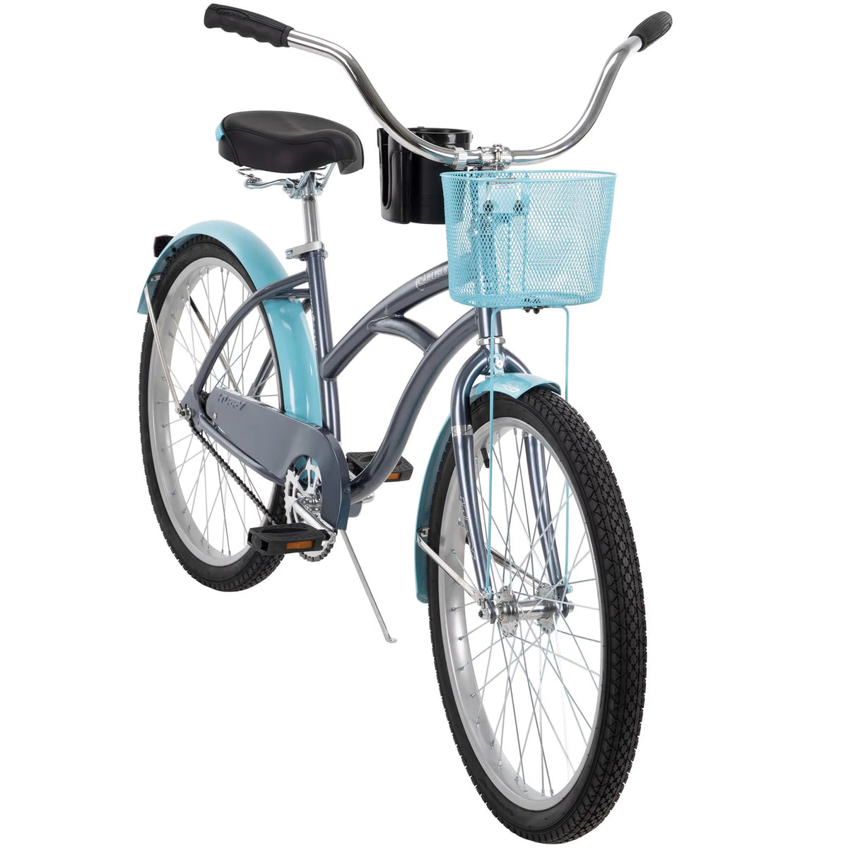24 Inch Gray Cruiser Bike D387