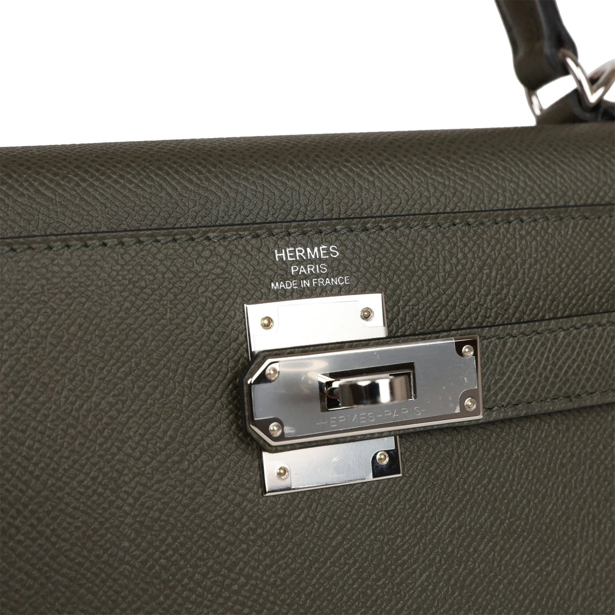 Vert De Gris Epsom Palladium Hardware Bag K488533