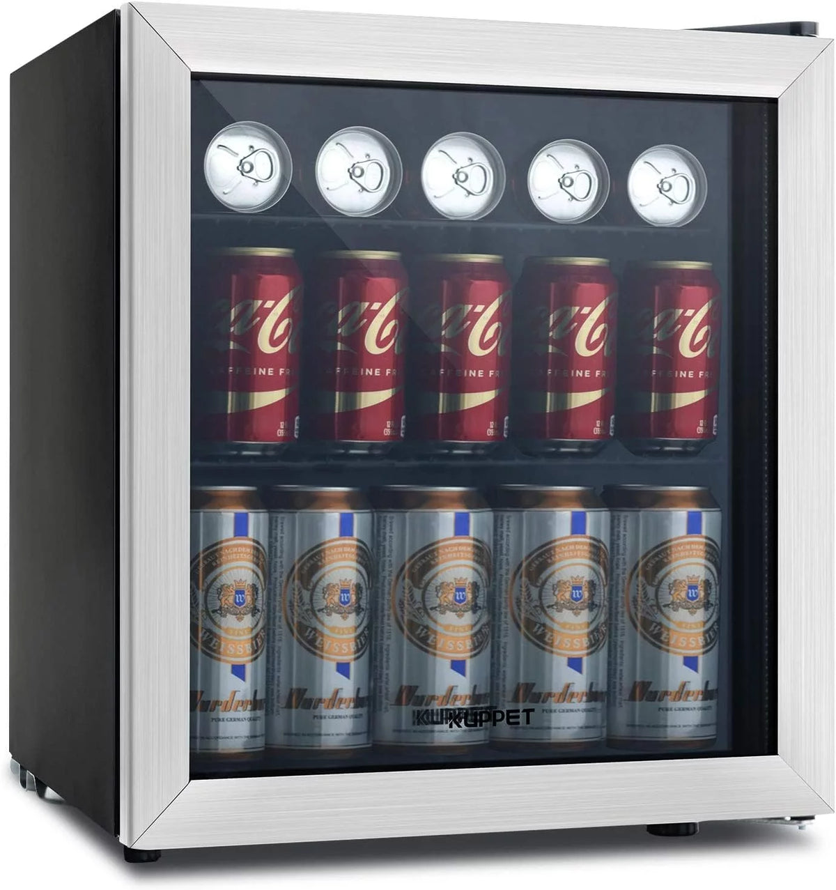 70 Can Beverage Refrigerator 1.6 Cu.ft Glass Door Q933