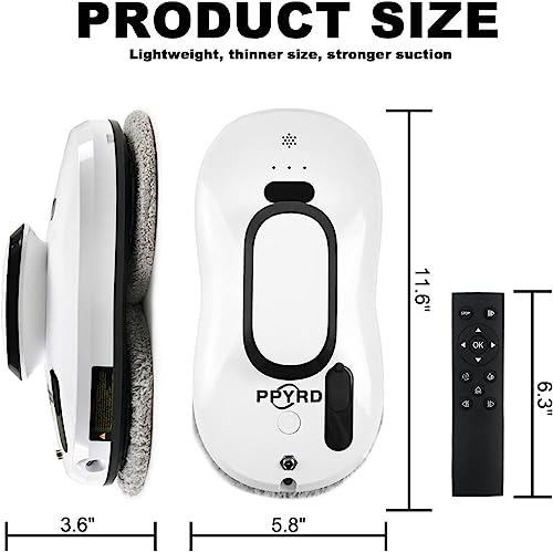 Window Cleaning Robot Vacuum with Ultrasonic Water Spray and Remote Control Q92981