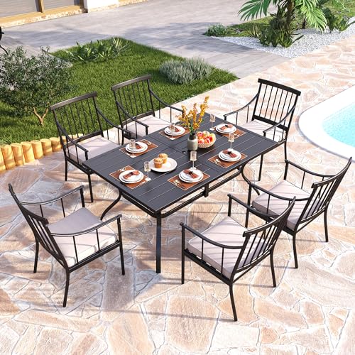 Set of 2 Beige Swivel Rocking Patio Chairs with Cushion B982449