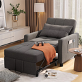Light Gray Convertible Sofa Bed Q20718